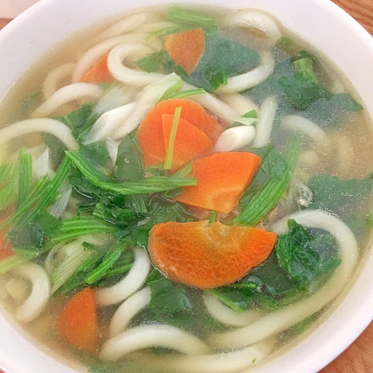 ほうれん草と人参のうどん レシピ 作り方 By Thank You Good Bye 楽天レシピ ほうれん草と人参のうどん レシピ 作り方 By Thank You Good Bye 楽天レシピ